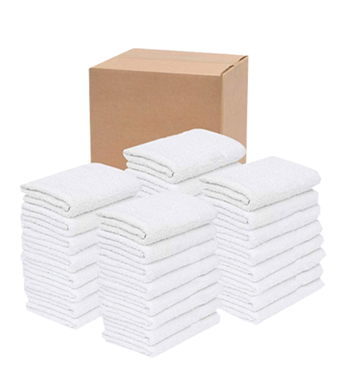 Eco White Cotton Bath Towels 22x44 - Noble Linen