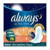 Always Ultra Thin Overnight Pads, 2-pack