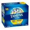 Tampax Pearl Regular Tampons, 96-pack