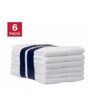 Hospitality Bath Towels, 6-pack