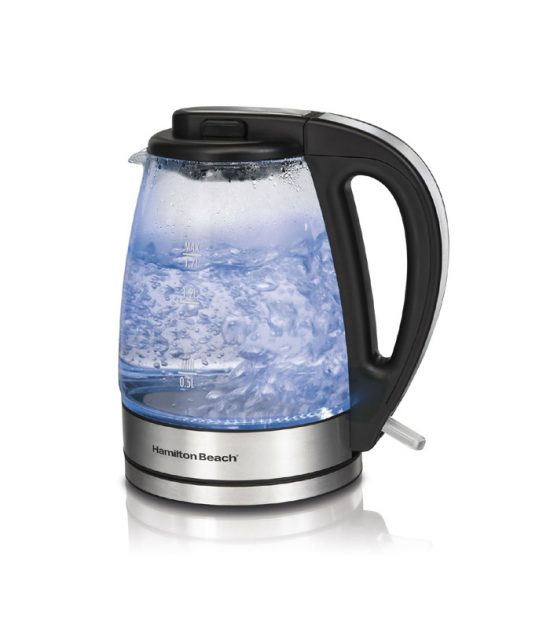 HAMILTON BEACH GLASS KETTLE 1L