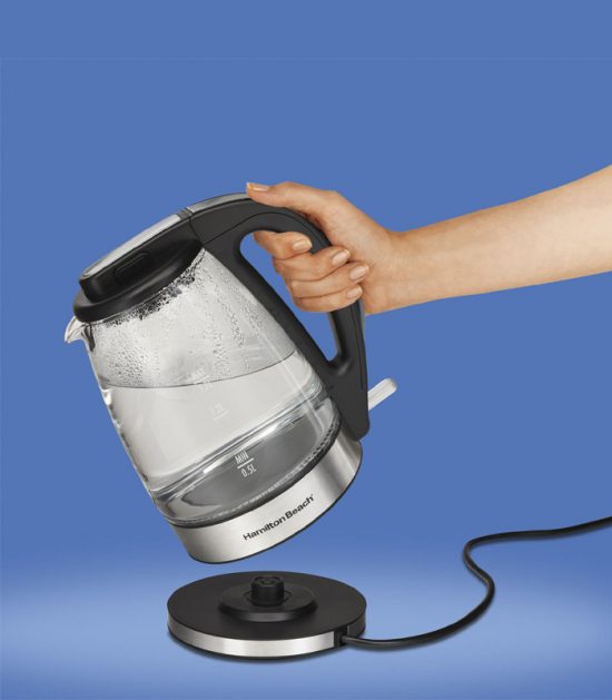 HAMILTON BEACH GLASS KETTLE 1L