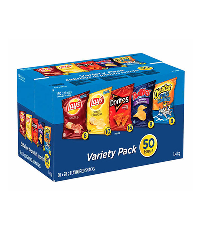 Frito-Lay Lunch Variety Chips, 28 g (0.98 oz), 50-pack - Noble Linen