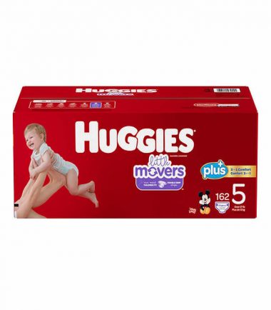Huggies Little Movers Plus, Size 5, 162-pack