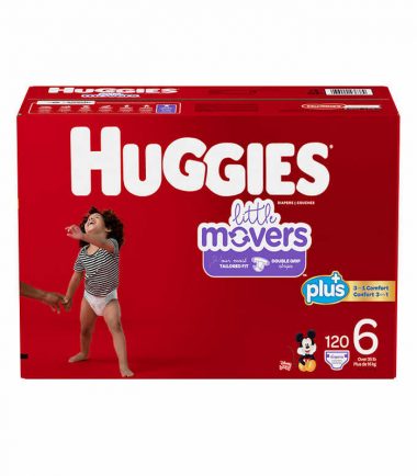 Huggies Little Movers Plus, Size 6, 120-pack