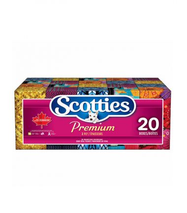 Scotties Premium Facial Tissues, 20-pack