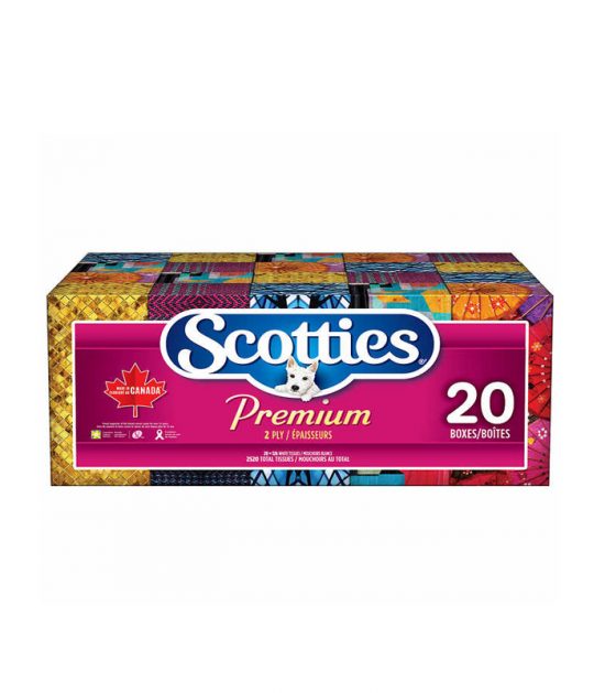 Scotties Premium Facial Tissues, 20-pack