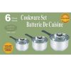 6 PC. COOKWARE SET 16-18-20CM S/S