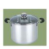 30 CM STOCK POT WITH GLASS LID S/S