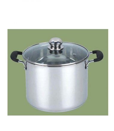 30 CM STOCK POT WITH GLASS LID S/S