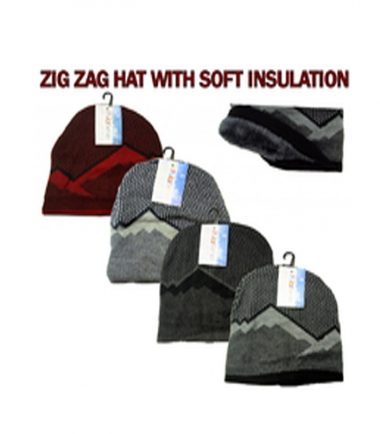 ZIGZAG STYLE Insulated Hats Asst 4 Colors