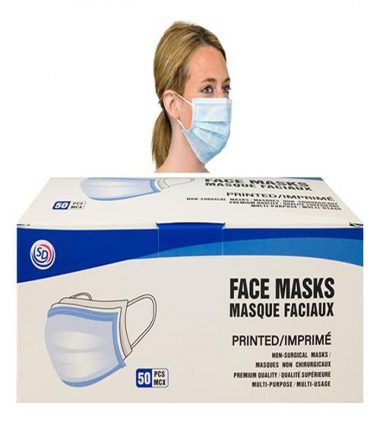 DISPOSABLE FACE MASK 3PLY 50PK